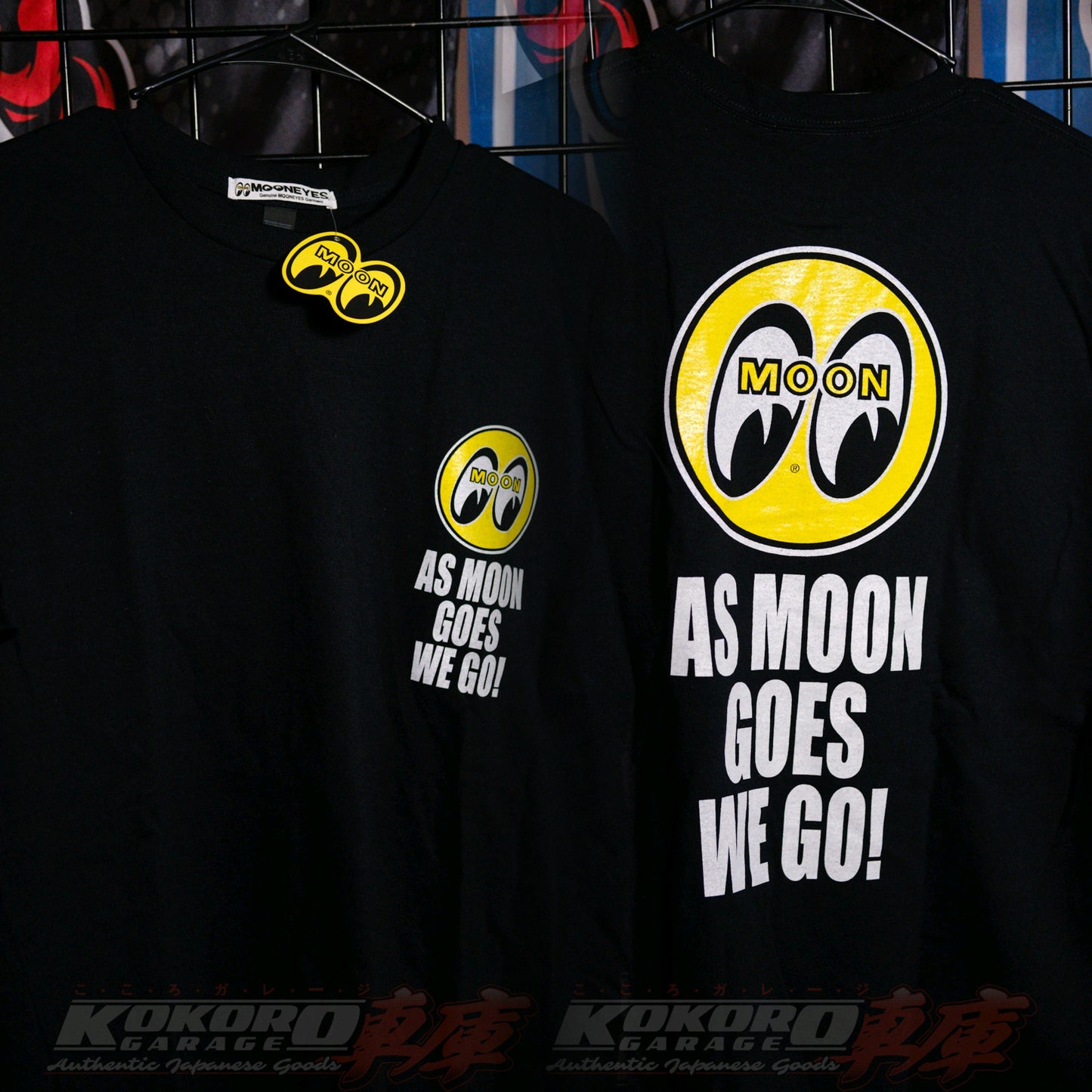 MOONEYES Japan As MOON Goes We GO T-shirt Japan L USA L