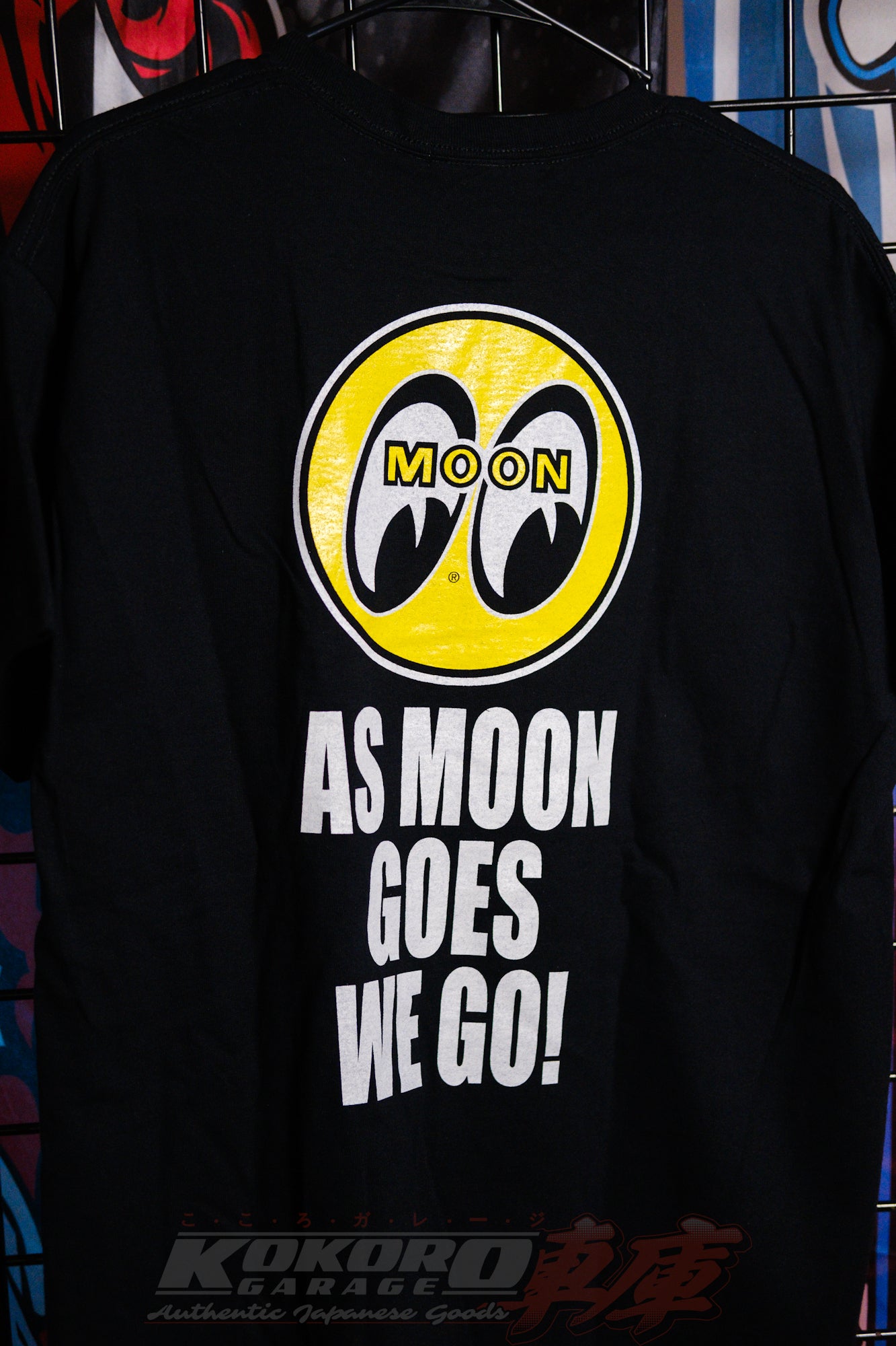 MOONEYES Japan As MOON Goes We GO T-shirt Japan L USA L