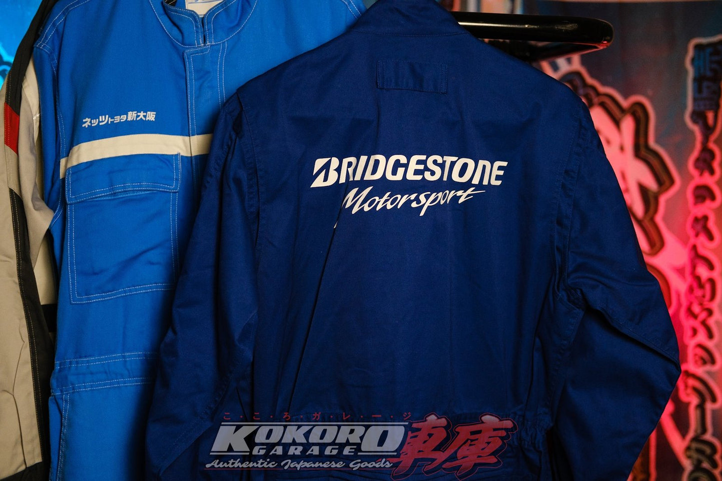 Authentic JDM Bridgestone Coveralls (Tsunagi) Blue