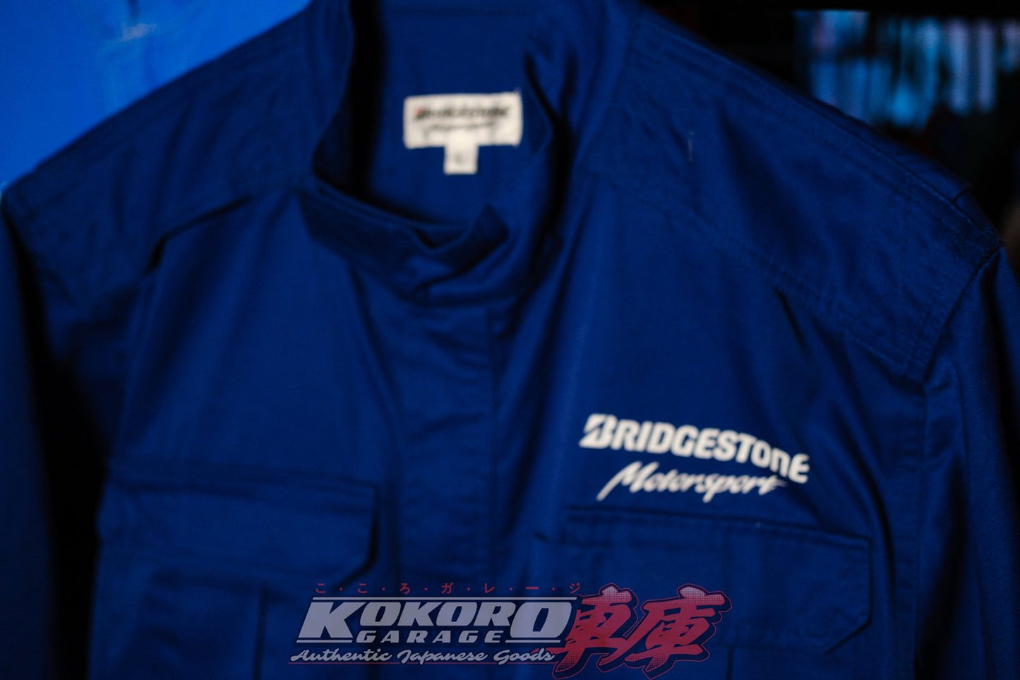 Authentic JDM Bridgestone Coveralls (Tsunagi) Blue