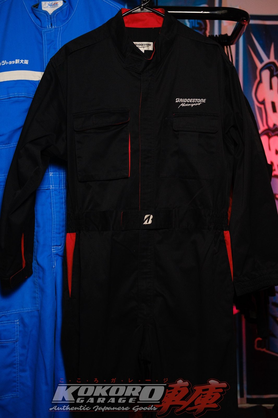 Authentic JDM Bridgestone Coveralls (Tsunagi) Black