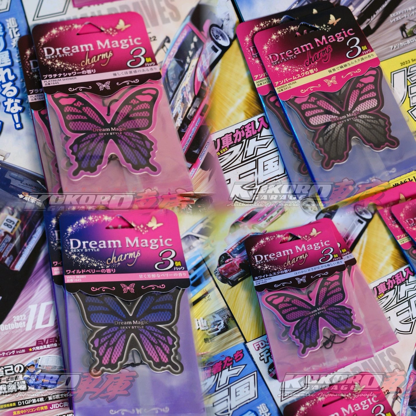 Dream Magic Charms Sexy Style Butterfly Air Freshener 3-Pack