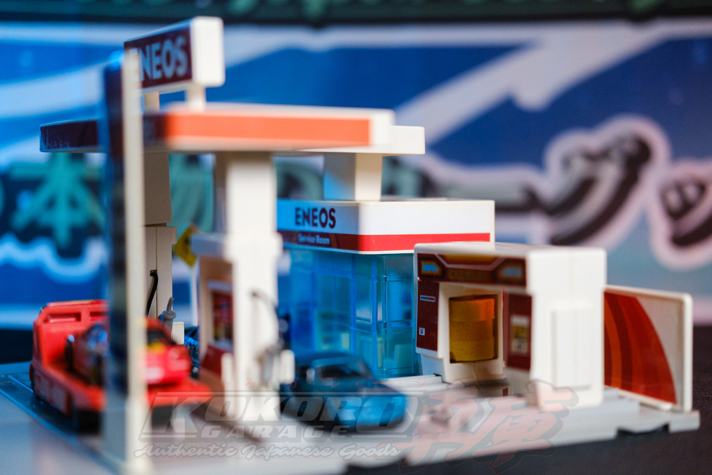 2008 Tomica Town ENEOS Gas Station Diorama